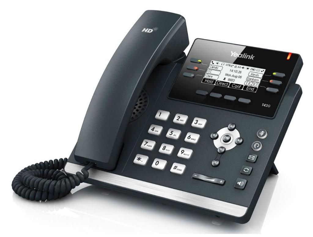 Yealink SIP-T42G Gigabit VoIP Desktop Phone The SIP-T42G is a feature-rich sip phone for business. The 12-Line IP Phone has been designed by pursuing ease of use in even the tiniest details.