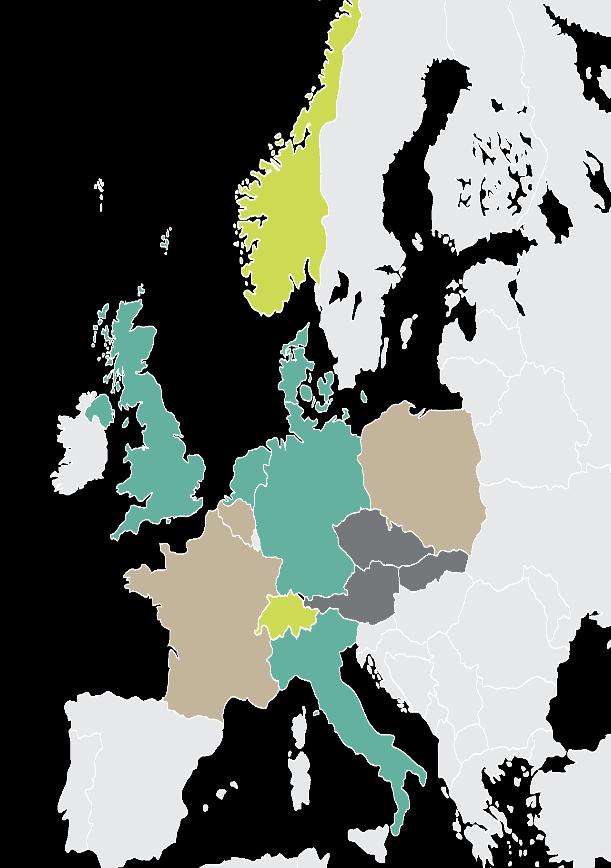 Netherlands Germany Belgium Czech France Austria Switzerland Poland Slovakia Germany: Strong political