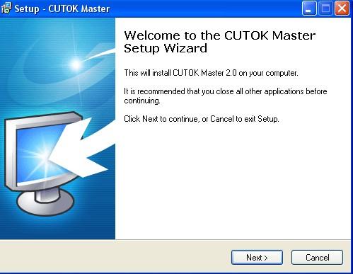 Steps 2: Install CUTOK Master and use it Click in CD to