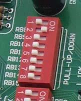 These connectors are typically used for connecting external peripherals to the board or as points for digital logic probe