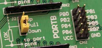 10 MCU CARD Microcontroller pins are routed to various peripherals as illustrated