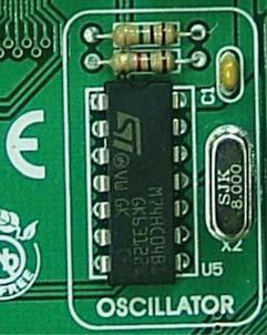 14 OSCILLATOR OSCILLATOR The BIGAVR2 development board has on-board oscillator circuit