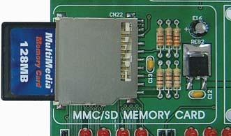 MMC/SD (MULTIMEDIA CARD) 33 MMC card is used as a storage media for a portable devices from which it can be easily removed to enable data transfer to a PC.