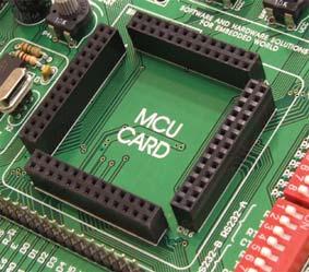microcontroller such as ATmega1280 (100-pins).