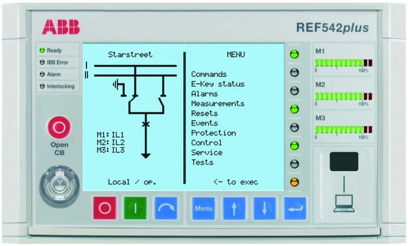 The language of the display can be selected by using the related software on the Configuration Tool CD (1MRS151062). The same software is also used to define the protection and the control scheme.