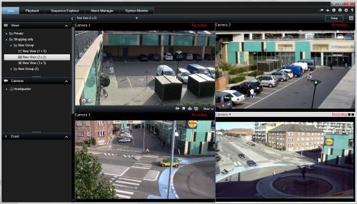 About live video Particular user rights may be required in order to access the Live tab. To view live video in the XProtect Smart Client, the surveillance system's recording server must be running.