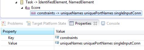 Adding a Structural Constraint Coded in Java Code