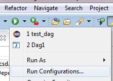 Creating a DAG Model An Eclipse instance can be launched from the Eclipse used for development.