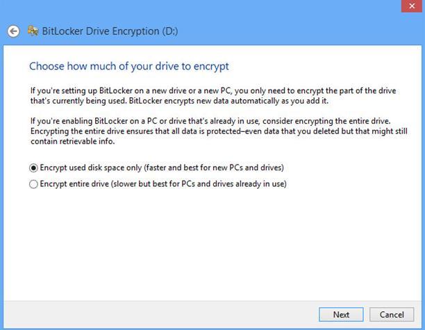 Save to a file Save the key as a file in a folder on another drive on your computer that will not be encrypted.