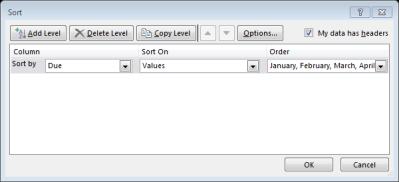 containing dates that have been input correctly. If not, the dates would need to be re-entered in dd/mm/yy format so Excel recognises them.