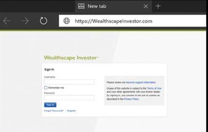 1 Log on to wealthscapeinvestor.com/mmlis and click Register Now link.