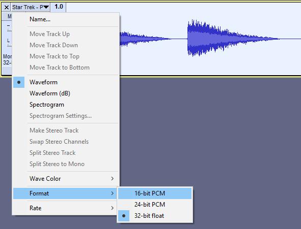 Your file bitrate should now show 16-bit PCM in the properties to the left. Step 5: Convert to 22 KHz or Less Finally, make sure the audio file will be saved as 22 khz or less.