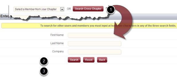 6. Select the date the visitor attended the chapter meeting. Only valid chapter dates will be available for selection.