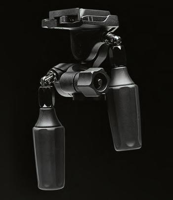 Each PHT head incorporates a dual quick release locking system and includes a matching quick release plate. And, unique folding control handles make packing and transport easy.