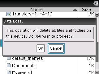 Note: Those using the TI-Nspire CX Teacher Software or the TI-Nspire CX Navigator Teacher Software can also use options in the Content Workspace to copy files from a handheld to a computer.
