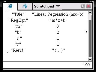 11. If you want to store the regression equation in a specific variable, press e and then replace Save RegEqn To with the name of the function variable (f1 through f99). 12.
