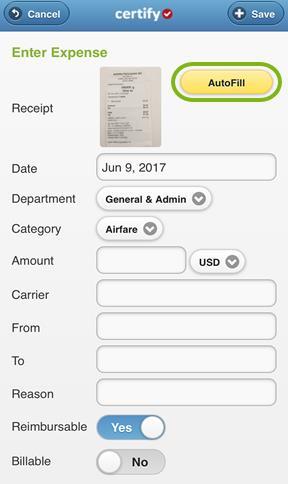 Submitting Receipts and Expenses Step 7: If needed, make edits to the expense data by