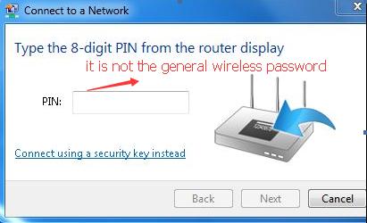 1 ) Sometimes you will be asked to type in a PIN number when you connect to the wireless network for the first time.