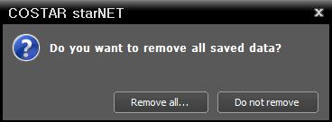 User s Manual 4. Click the Remove All or Do not remove button when the following screen appears.