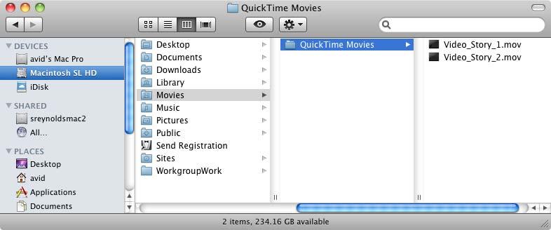 Working with QuickTime Reference Movies in an Interplay Environment n You can then import the QuickTime reference movie into your application (Final Cut Pro or another application) and work with them