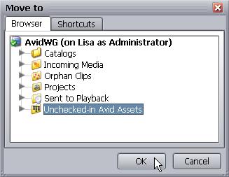Cutting, Copying, and Pasting Assets To move assets into a folder: 1. Perform a search or browse operation that returns the assets that you want to add to a folder.