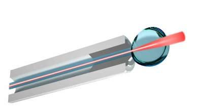 The opto-mechanical aligment between fiber, ferrule and lens relies upon the active core alignment.