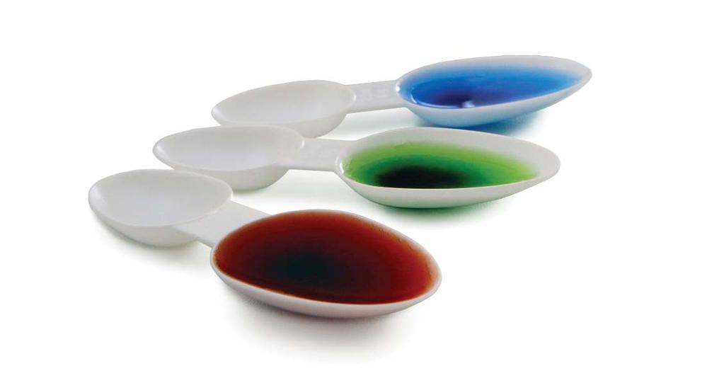 Dosing Spoons are moulded and individually packed in a cleanroom to ensure full cleanliness.