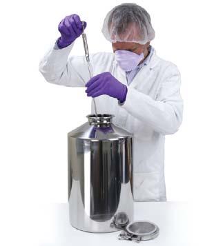 Suitable for left handed and right handed operators Individually bagged Made from FDA, EC 1935/2004 & EU 10/2011 conforming PS Cleanroom manufacture and