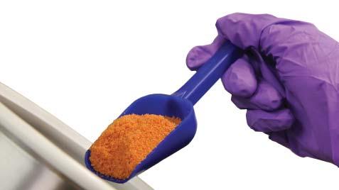 SteriWare BLUE FoodScoop Bright, High Quality, Single Use Powder Scoops Highly visible blue Scoops are a firm favourite with food and pharmaceutical manufacturing companies.