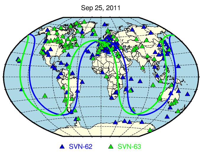 Epoch-wise yaw angle estimation 30-sec code & phase measurements from global IGS tracking network 1 st step: IGS-like GNSS analysis 2 nd step: Resolving satellite clocks & phase centre positions