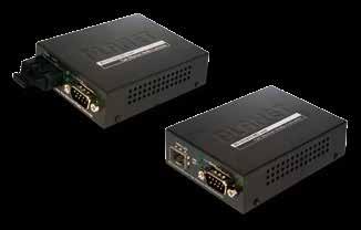 RS-232 / RS-422 / RS-485 over Fast Ethernet Media Converter Serial Interface One RS-232/422/485 port to one 100Base-FX Media Converter Cost-effective solution for RS-232 to Ethernet application
