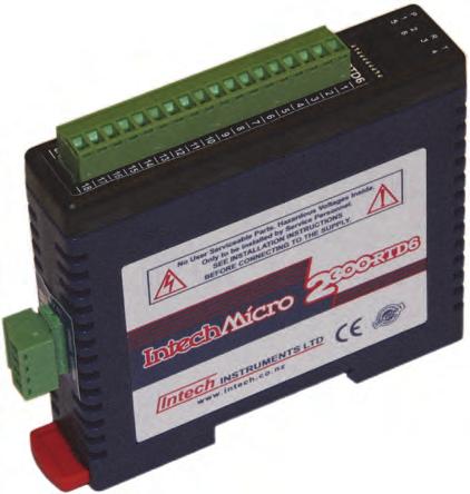 Intech Micro 2300-RTD6 analogue input station MODBUS RTU slave application supplementary manual. MODBUS supplementary manual to the 2300-RTD6 Installation Guide.