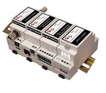 3dB at 500 GHz Typical Response Time <1 picosecond Safety Standards: UL 497B Optional 30 Amp Module Upgrade Modules are easy to remove and replace, if necessary Din Rail mounting clips are reversible