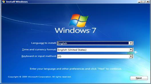 Section 3 Windows 7 Installation Follow the steps