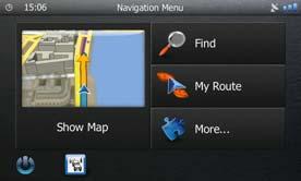 2.2 Map screen 2.2.1 Navigating on the map The Map screen is the most frequently used screen of Blaupunkt Navigation.