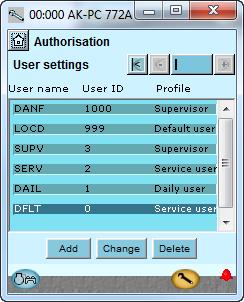 The changes can be made now or later. 2. Select Authorization You will use this button again and again whenever you want to get to this display.