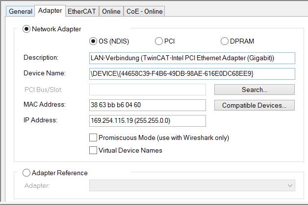 How to test start the TwinCAT 3 master to run (2/4) 3 4 ACTIONS 3 Select the network