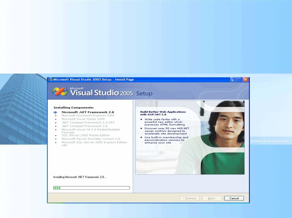 Cách cài đặtvisual Studio.Net -Sau đó nhấn Full và chọn Next. Windows Form programming with VB.Net 2005.