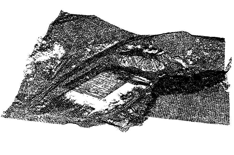 The bottom row shows point clouds from matching of the 8cm GSD data, which were again computed by the MATCH-T DSM software.