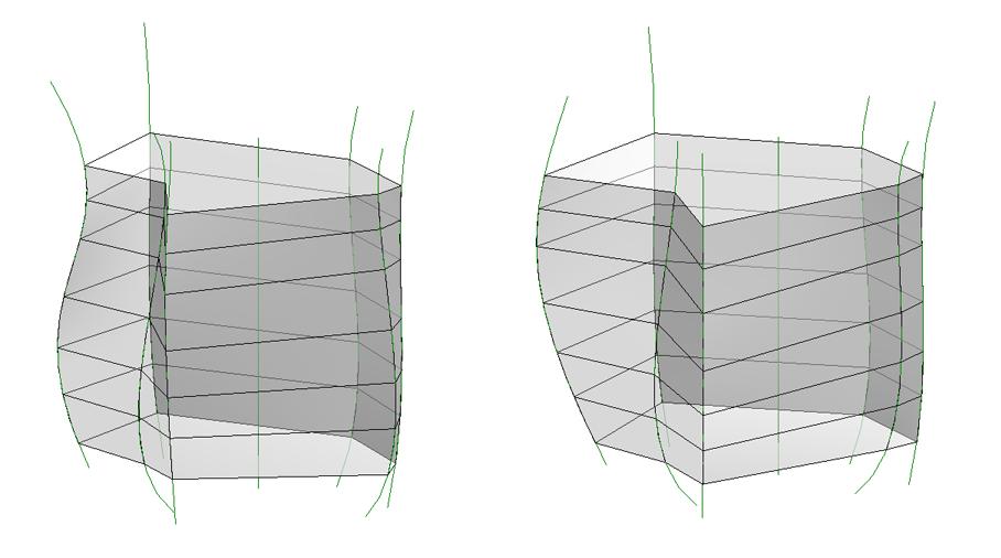 Exercise 3: Exploring Design Alternatives In this exercise, you manipulate your reference geometry to flex your adaptive mass. Figure 3: Because the geometry is parametric, it updates automatically.