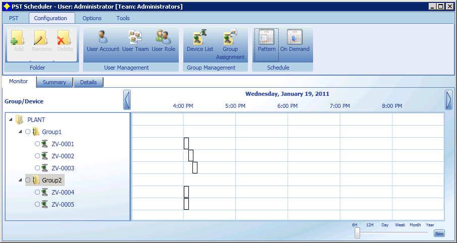 7.3 PST Execution Mode There are two kinds of schedules of PST, Serial and Parallel. This setting is chosen at the [PST Execution Mode] in the Group Management window.