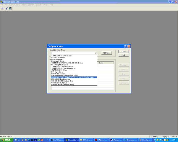 FIELDBUS INTERFACE COMMUNICATIONS GUIDE The following dialog appears: 3.