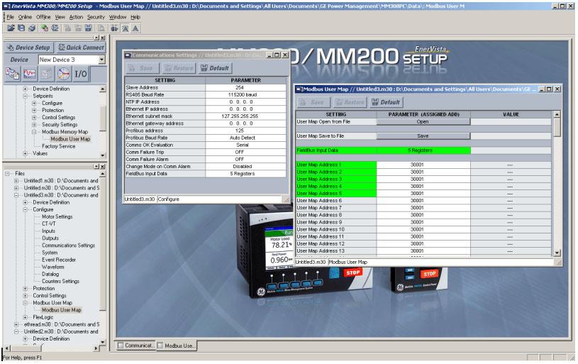 FIELDBUS INTERFACE COMMUNICATIONS GUIDE The setpoint Fieldbus Input Data can be seen in the Modbus User Map view, but it is not editable from there.