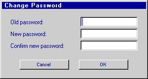 Section 9: Utility Functions Changing the Password The factory-set password is Manager. To change the password touch the Change Password button.