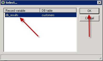 115. Click the db_results variable and