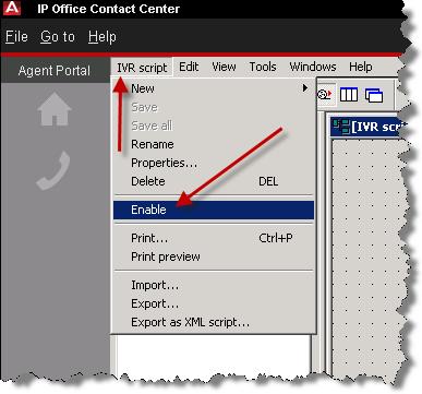 Click IVR script and select Enable.