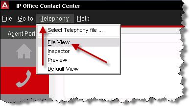 2. Select the Telephony link and click File View. 3.