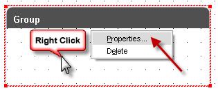 6. Using the right mouse button, click within