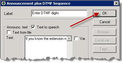 digit extension number. 26. Then select the OK button.