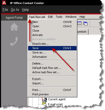 66. Click Task flow set and select Save. 67.